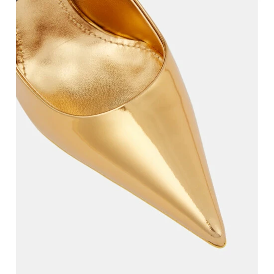 Dolce&Gabbana Metallic Leather Pumps - Image 5