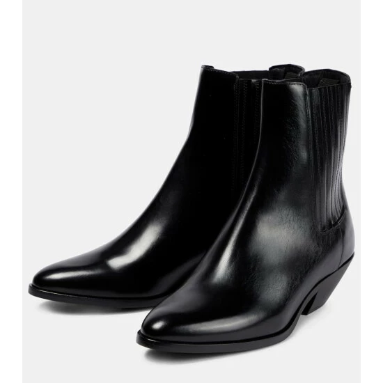 Dolce&Gabbana Embellished Leather Ankle Boots - Image 4