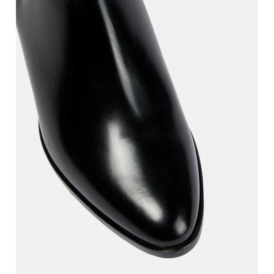 Dolce&Gabbana Embellished Leather Ankle Boots - Image 5