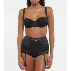 Dolce&Gabbana Silk Satin Garter Belt