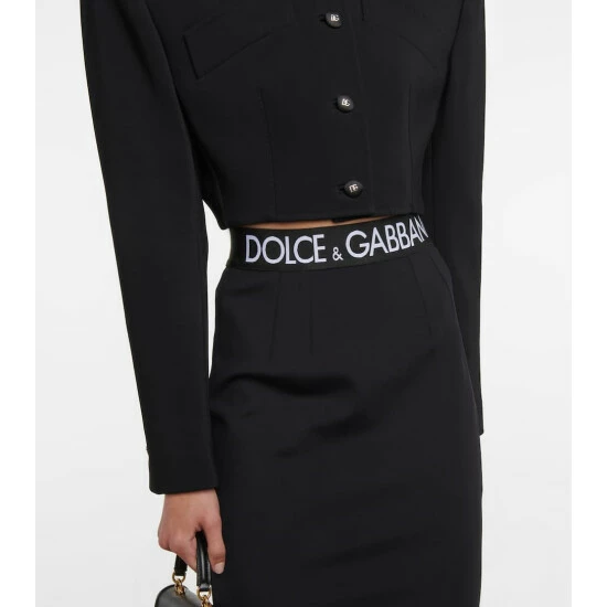 Dolce&Gabbana Logo Midi Skirt - Image 3