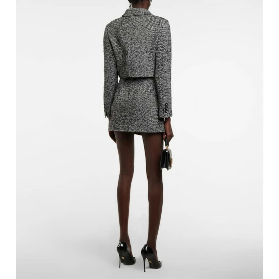 Dolce&Gabbana Cropped Tweed Jacket - Image 2