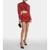 Dolce&Gabbana Leopard-print Brocade Miniskirt