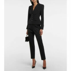 Dolce&Gabbana High-rise Pinstripe Wool-blend Pants