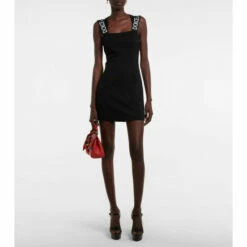 Dolce&Gabbana Logo Virgin Wool Minidress