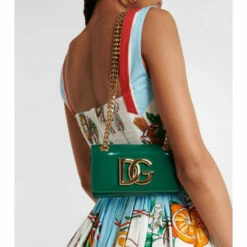 Dolce&Gabbana 3.5 Patent Leather Crossbody Bag