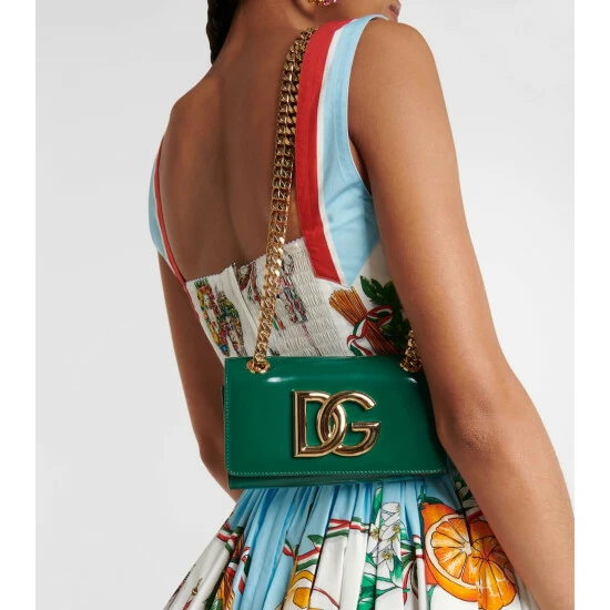 Dolce&Gabbana 3.5 Patent Leather Crossbody Bag