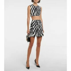 Dolce&Gabbana Zebra-print Crop Top