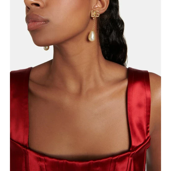 Dolce&Gabbana DG Faux Pearl Earrings - Image 2