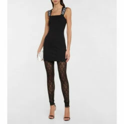 Dolce&Gabbana Logo High-rise Lace Leggings