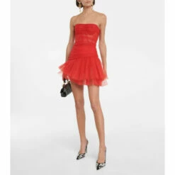 Dolce&Gabbana Strapless Tulle Minidress
