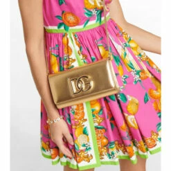 Dolce&Gabbana 3.5 Logo Leather Shoulder Bag