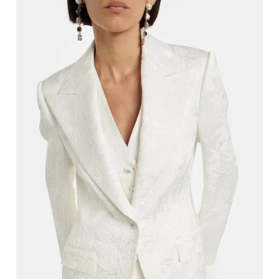 Dolce&Gabbana Turlington Floral Brocade Blazer - Image 3