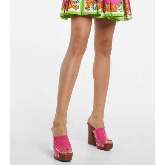 Dolce&Gabbana Patent Leather Clogs - Image 3