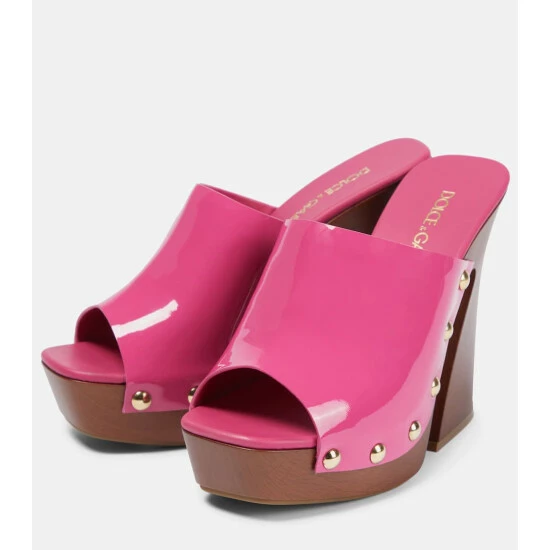 Dolce&Gabbana Patent Leather Clogs - Image 4