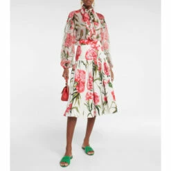 Dolce&Gabbana Logo Cutout Leather Slides