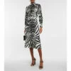 Dolce&Gabbana Zebra-print Cady Midi Skirt