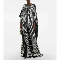 Dolce&Gabbana Zebra-print Silk Gown