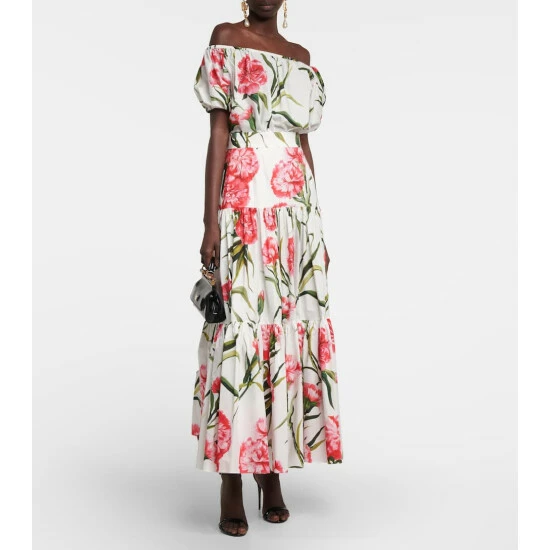 Dolce&Gabbana Cotton Maxi Skirt