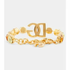 Dolce&Gabbana Crystal-embellished Logo Bracelet