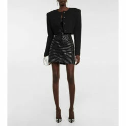 Dolce&Gabbana Zebra-print Denim Miniskirt