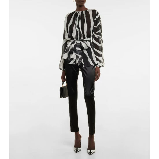 Dolce&Gabbana High-rise Satin Pants