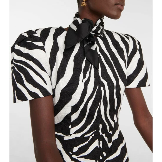 Dolce&Gabbana Zebra-print Silk Twill Scarf