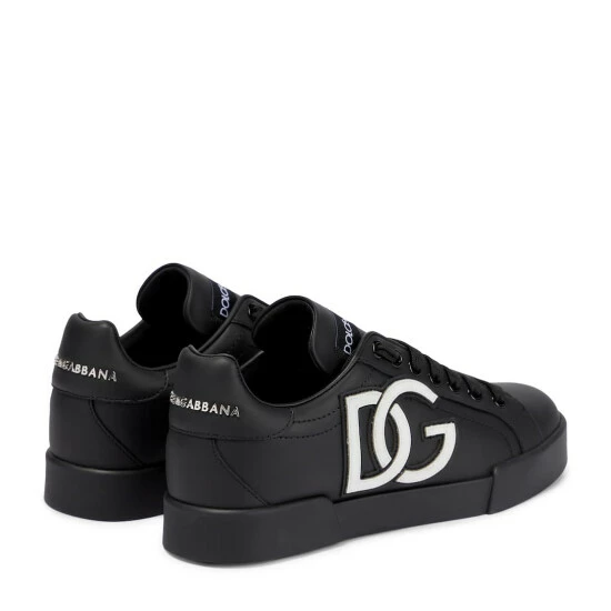 Dolce&Gabbana Portofino Leather Sneakers - Image 2