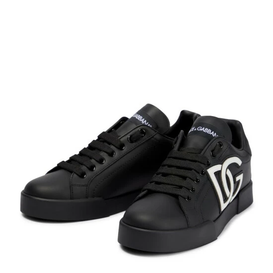 Dolce&Gabbana Portofino Leather Sneakers - Image 4