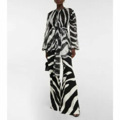 Dolce&Gabbana Zebra-print Wide-leg Pants
