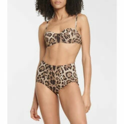 Dolce&Gabbana Leopard-print Bikini Top