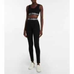 Dolce&Gabbana Logo Cotton-blend Sports Bra