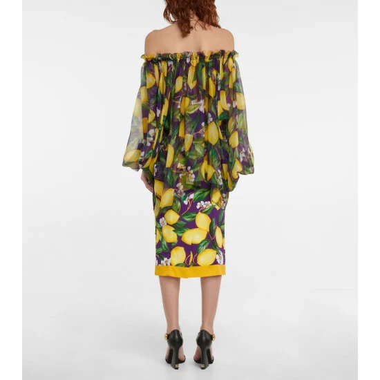 Dolce&Gabbana Printed Silk Chiffon Blouse - Image 2