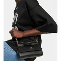 Dolce&Gabbana Sicily Mini Leather Crossbody Bag