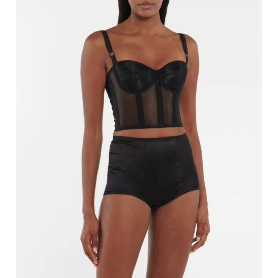 Dolce&Gabbana Stretch-silk Satin Briefs