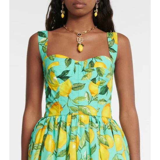 Dolce&Gabbana Printed Cotton Poplin Minidress - Image 3