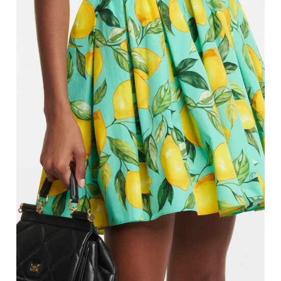 Dolce&Gabbana Printed Cotton Poplin Minidress - Image 4