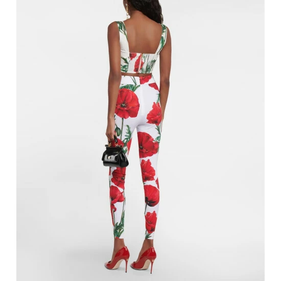 Dolce&Gabbana Floral High-rise Leggings - Image 2