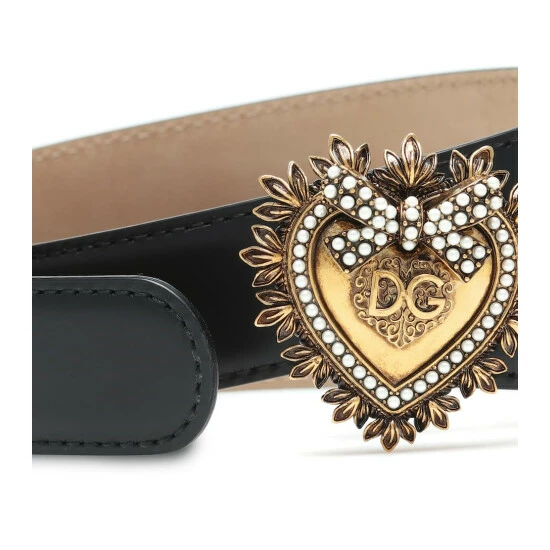 Dolce&Gabbana Devotion Leather Belt - Image 2