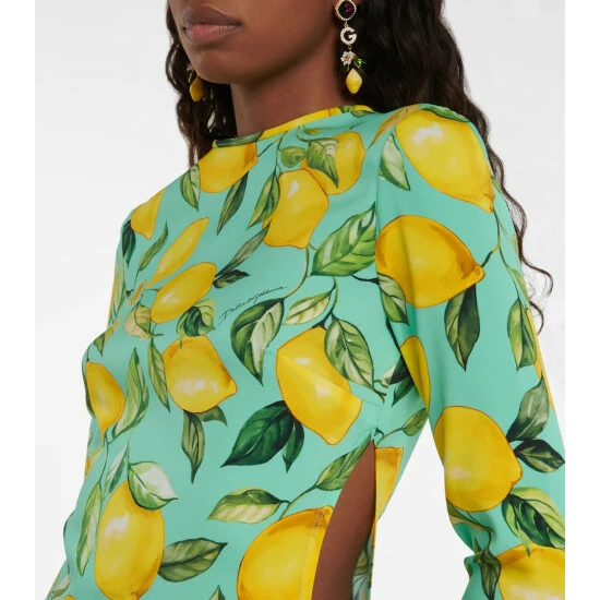 Dolce&Gabbana Printed Silk-blend Minidress - Image 3