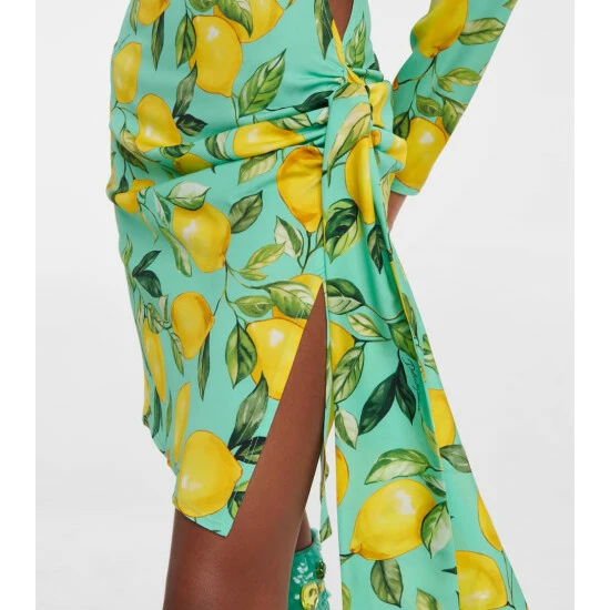 Dolce&Gabbana Printed Silk-blend Minidress - Image 4