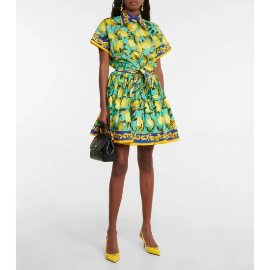 Dolce&Gabbana Printed Cotton Skirt