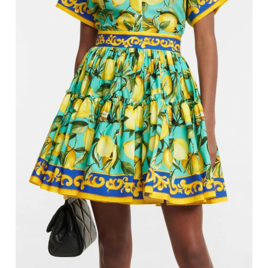 Dolce&Gabbana Printed Cotton Skirt - Image 3