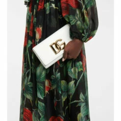 Dolce&Gabbana 3.5 Logo Leather Clutch