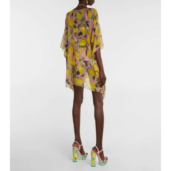 Dolce&Gabbana Printed Silk Charmeuse Minidress - Image 2