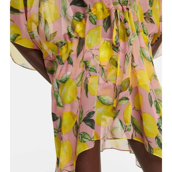 Dolce&Gabbana Printed Silk Charmeuse Minidress - Image 4