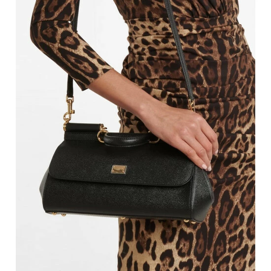 Dolce&Gabbana Sicily Medium Leather Crossbody Bag