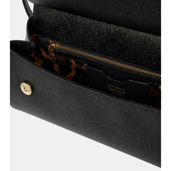 Dolce&Gabbana Sicily Medium Leather Crossbody Bag - Image 2