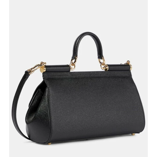 Dolce&Gabbana Sicily Medium Leather Crossbody Bag - Image 3