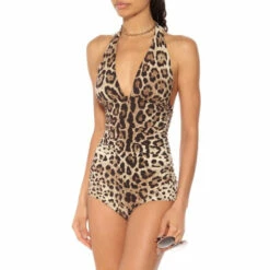 Dolce&Gabbana Leopard-printed One-piece Swimsuit